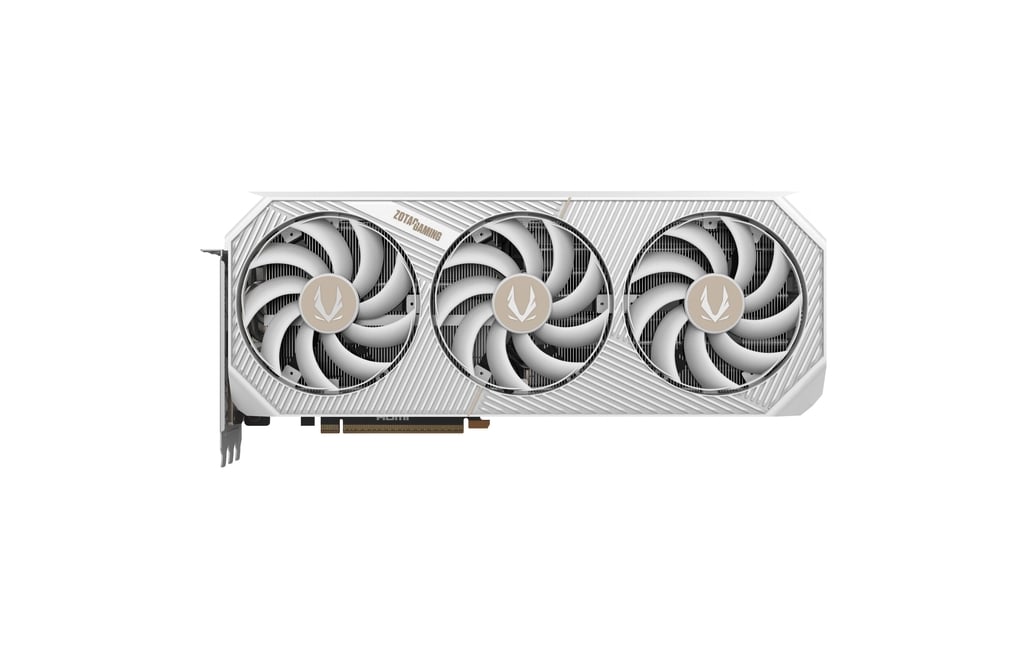 כרטיס מסך לבן Zotac GeForce RTX 5090 Solid OC White Edition 32G