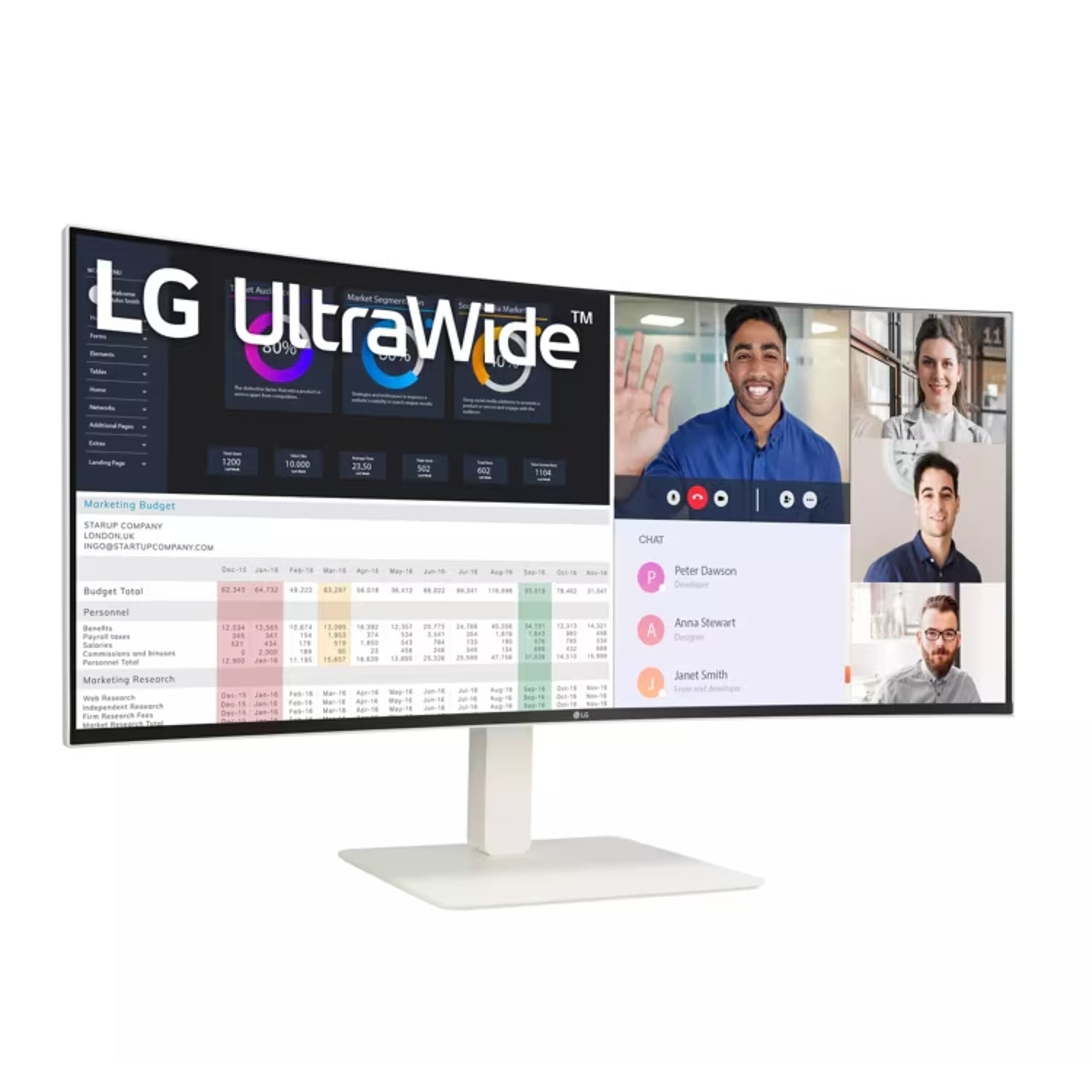 מסך קעור LG 38" UltraWide IPS WQHD 144Hz