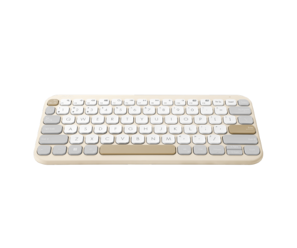 מקלדת אלחוטית ASUS KW100 Marshmallow BT Oat Milk 75%