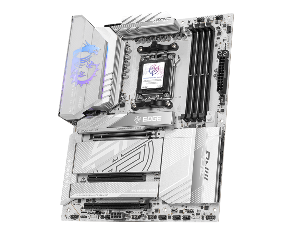 לוח אם לבן MSI MPG X870E EDGE TI WIFI