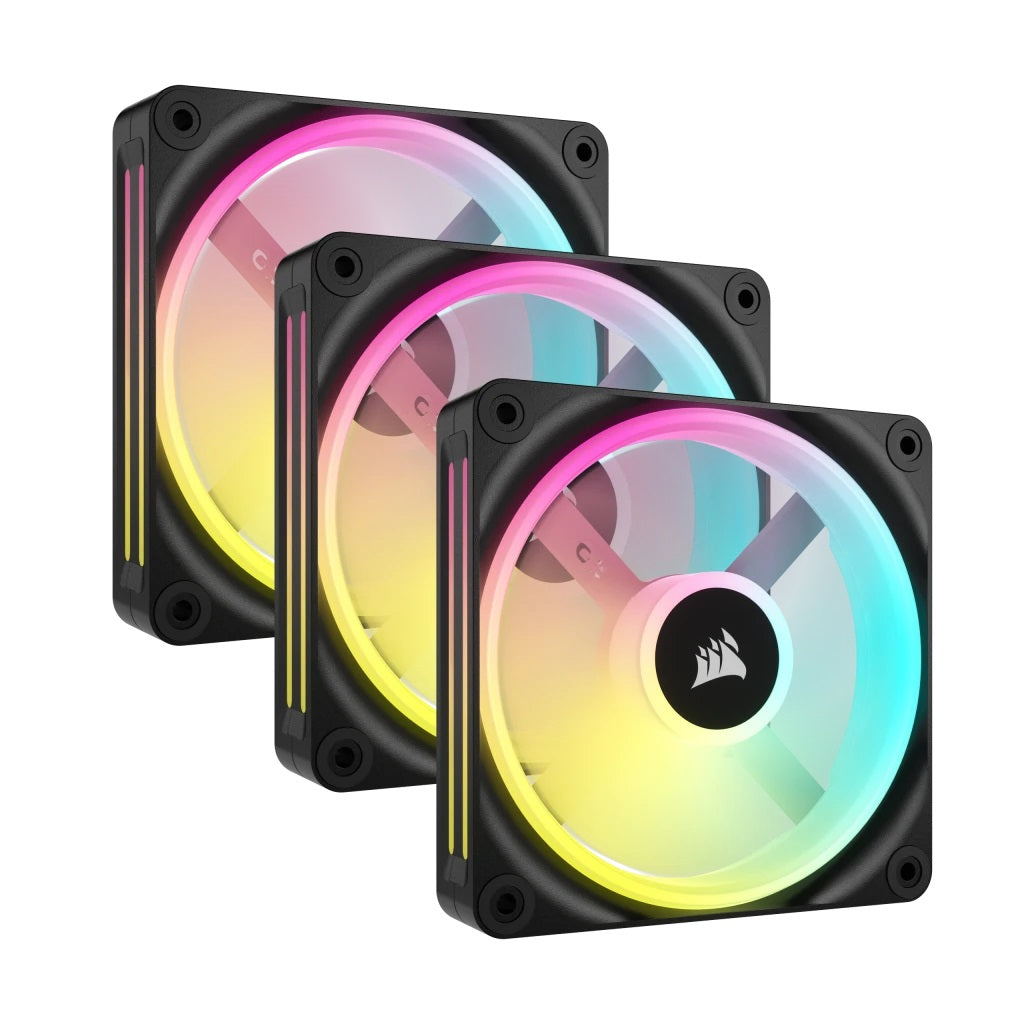 ערכת מאווררים למארז Corsair iCUE LINK QX120 RGB PWM 3x Fans 120mm