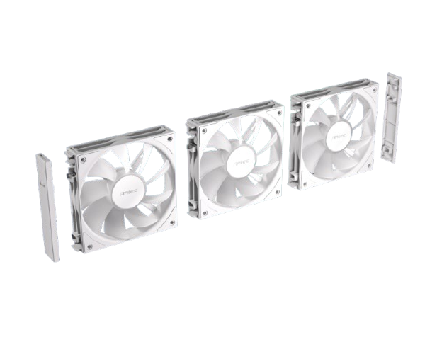 ערכת שלושה מאווררים למארז Antec Connect C120 ARGB White 3X Fans