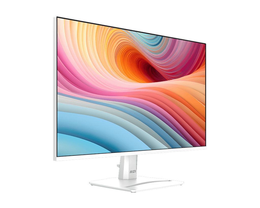 מסך לבן MSI MP275 E2 27'' IPS FHD 120Hz VGA HDMI DP SPK 3Y-OS