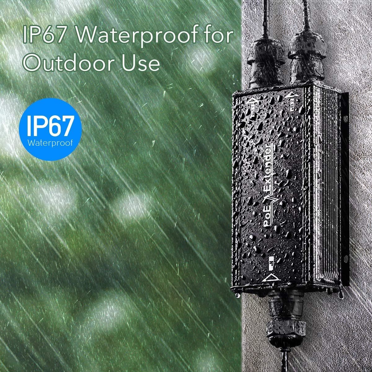 מתאם Cudy 2-Channel Gigabit PoE++ Outdoor Waterproof Extender