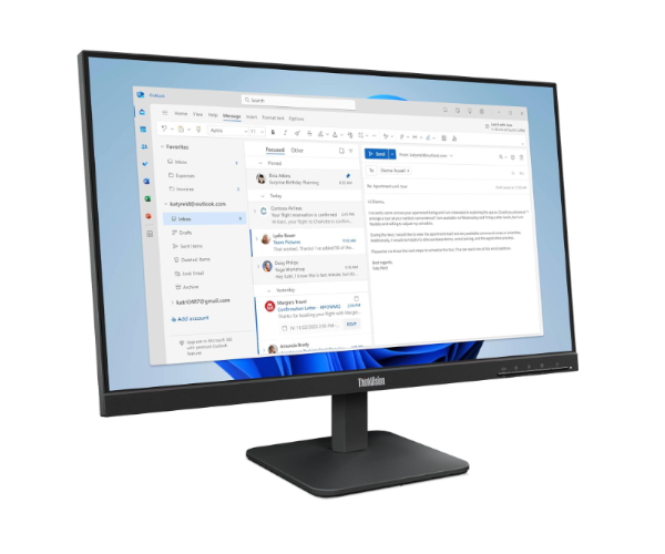 מסך Lenovo ThinkVision S24-4e 24'' FHD IPS