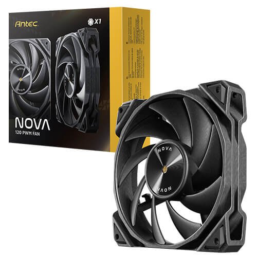 מאוורר למארז Antec Nova 120mm Black Fan And Speed Controller