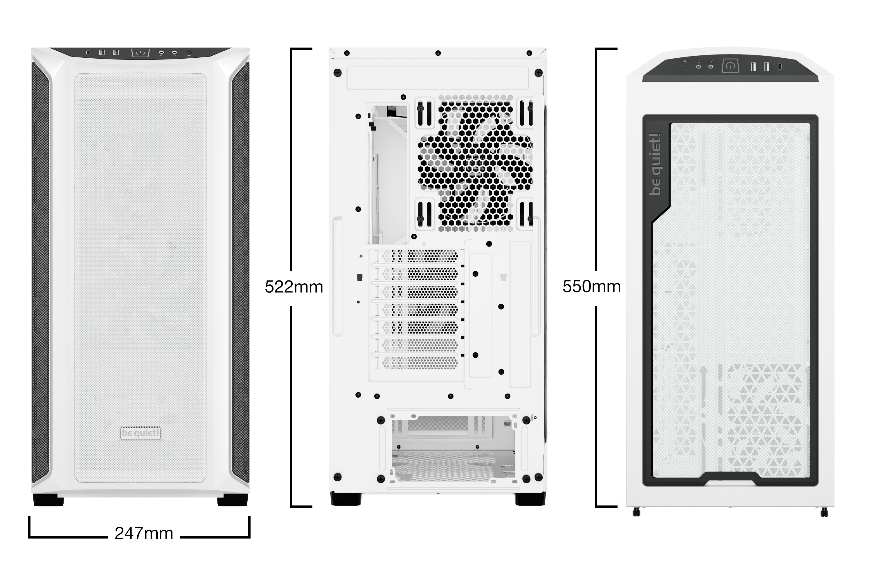מארז לבן be quiet! SHADOW BASE 800 DX White