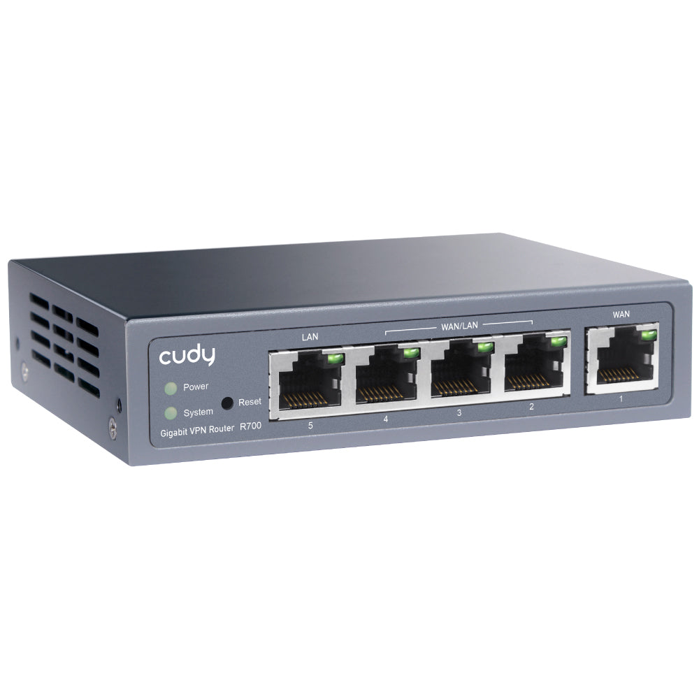 ראוטר מאובטח Cudy 5-Port 1Gbit Multi-WAN VPN