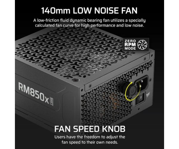 ספק כוח Corsair RM850x SHIFT 850W Gold Fully modular