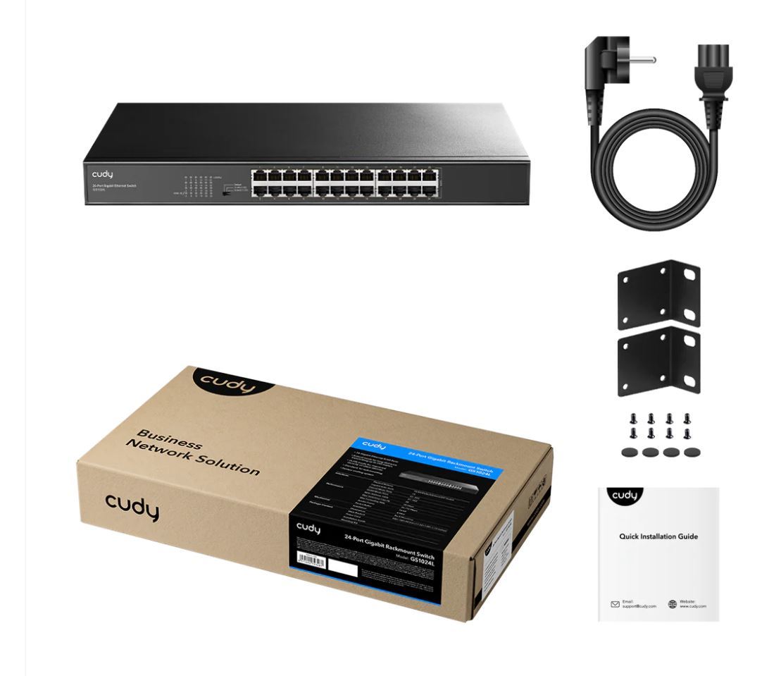 מתג Cudy 24-Port Gigabit Rackmount