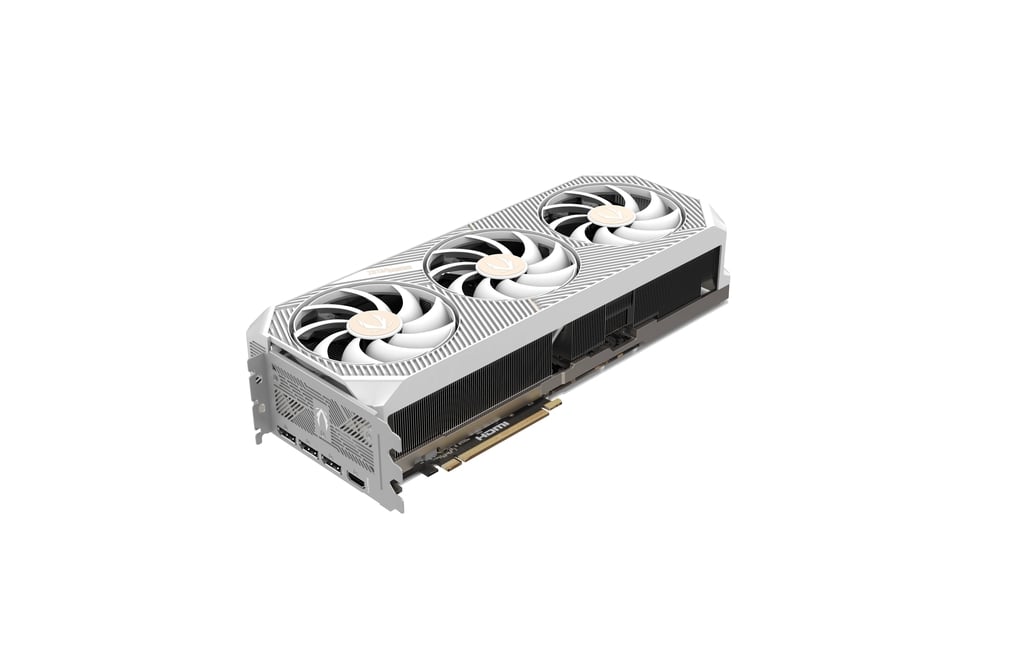 כרטיס מסך לבן Zotac GeForce RTX 5080 16G Solid OC White Edition
