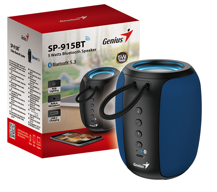 רמקול נייד נטען Genius SP-915BT Blue