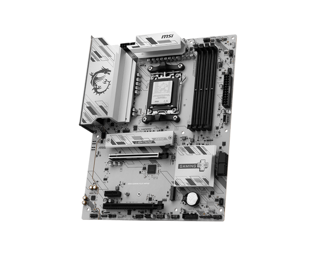 לוח אם לבן MSI B850 GAMING PLUS WI-FI