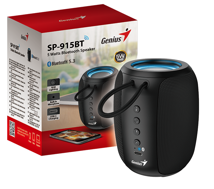 רמקול נייד נטען Genius SP-915BT Black