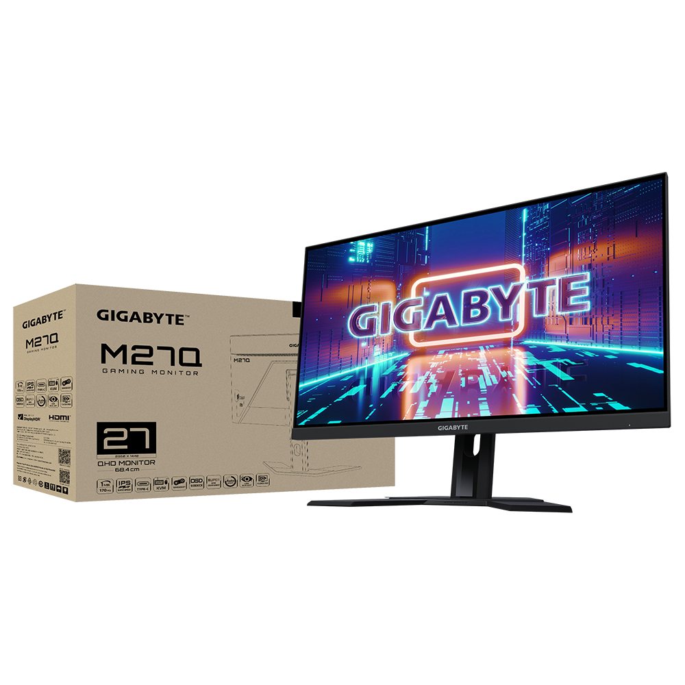 מסך גיימינג Gigabyte M27Q 27" IPS 2K QHD 170Hz 0.5ms