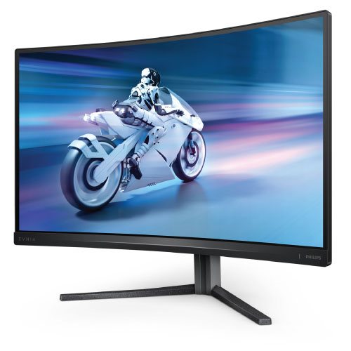 מסך גיימינג קעור Philips Evnia 27'' 2K QHD VA 240Hz 0.5ms