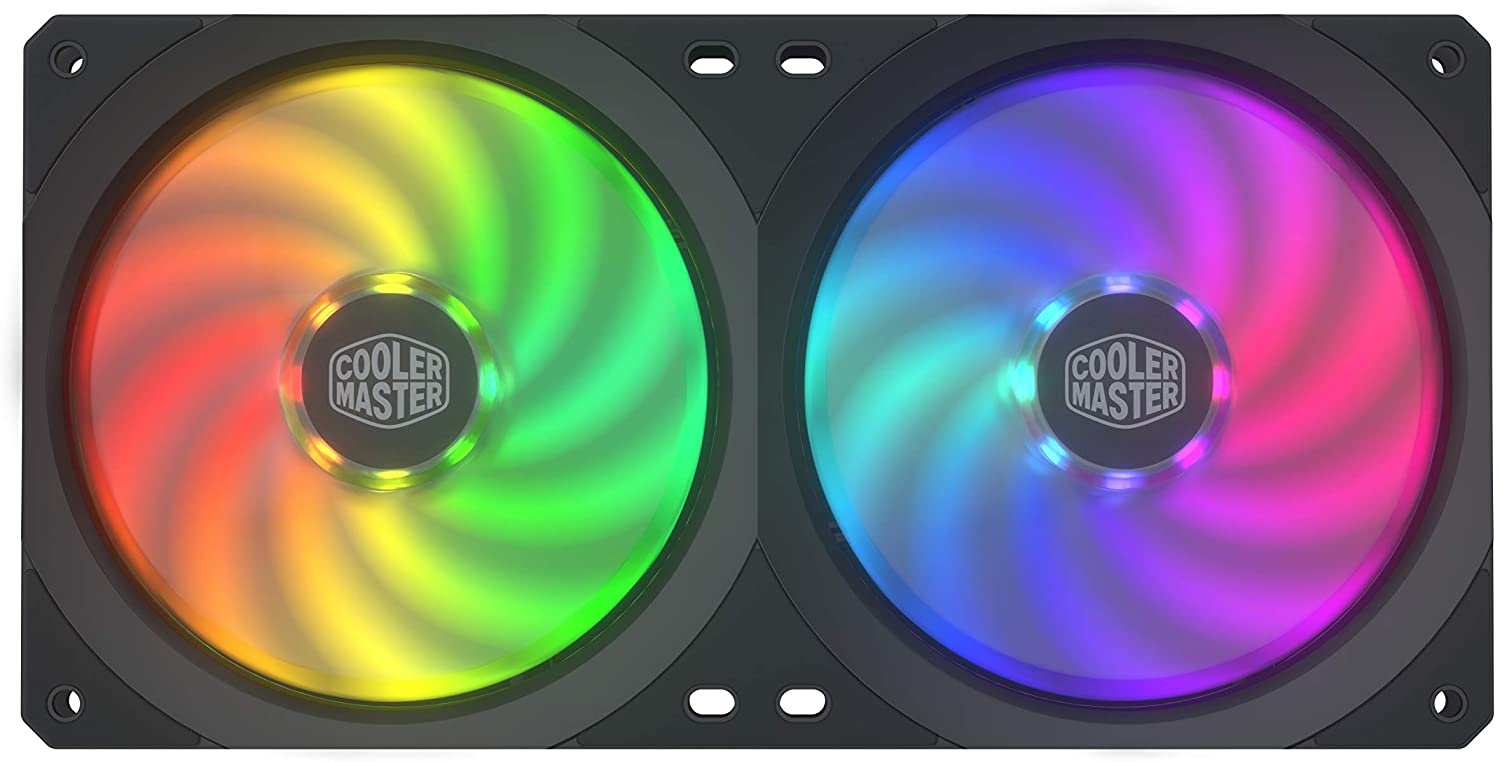 מאוורר למארז CoolerMaster MasterFan SF240R ARGB Dual-Fan 240mm