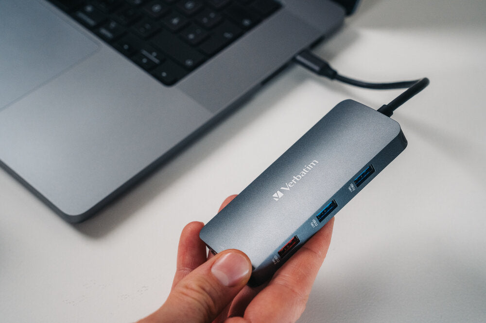 תחנת עגינה Verbatim CMH-09 PD USB HDMI Lan SD Card