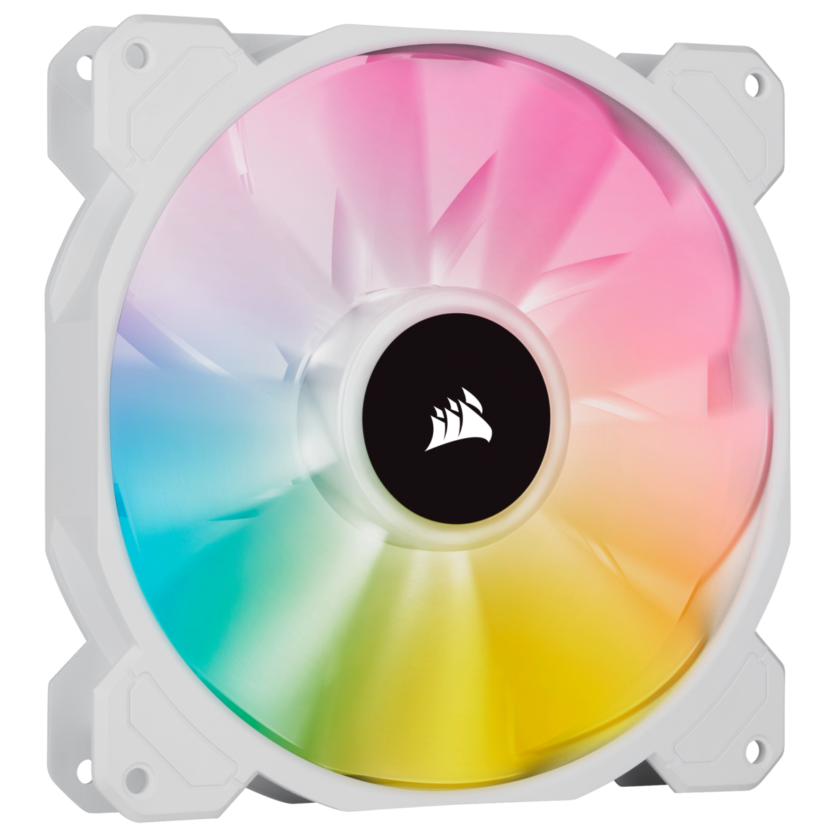 ערכת מאווררים למארז בצבע לבן Corsair iCUE SP140 RGB Elite Performance PWM 2x Fans 140mm