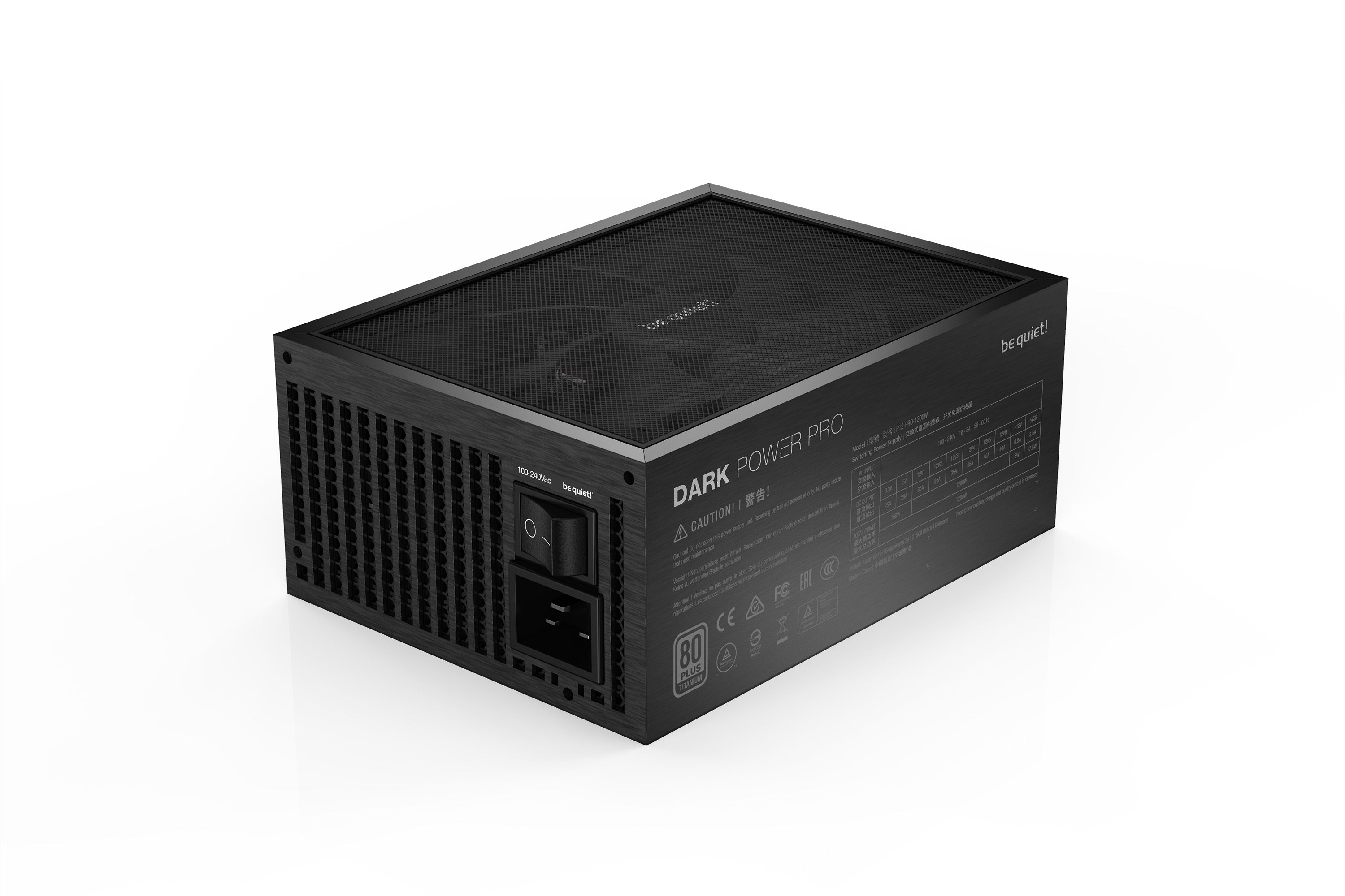 ספק כוח be quiet! DARK POWER PRO 12 1200W 80+ Titanium