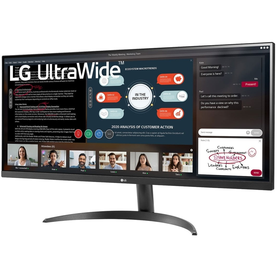 מסך LG 34" UltraWide IPS FHD