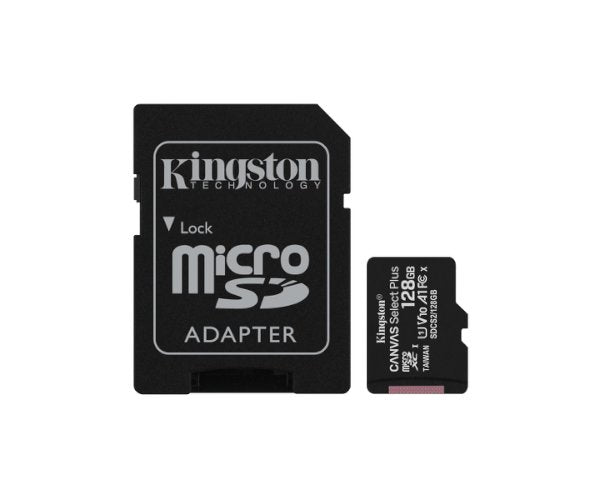 כרטיס זיכרון Kingston 128GB UHS-1 Canvas Select Plus