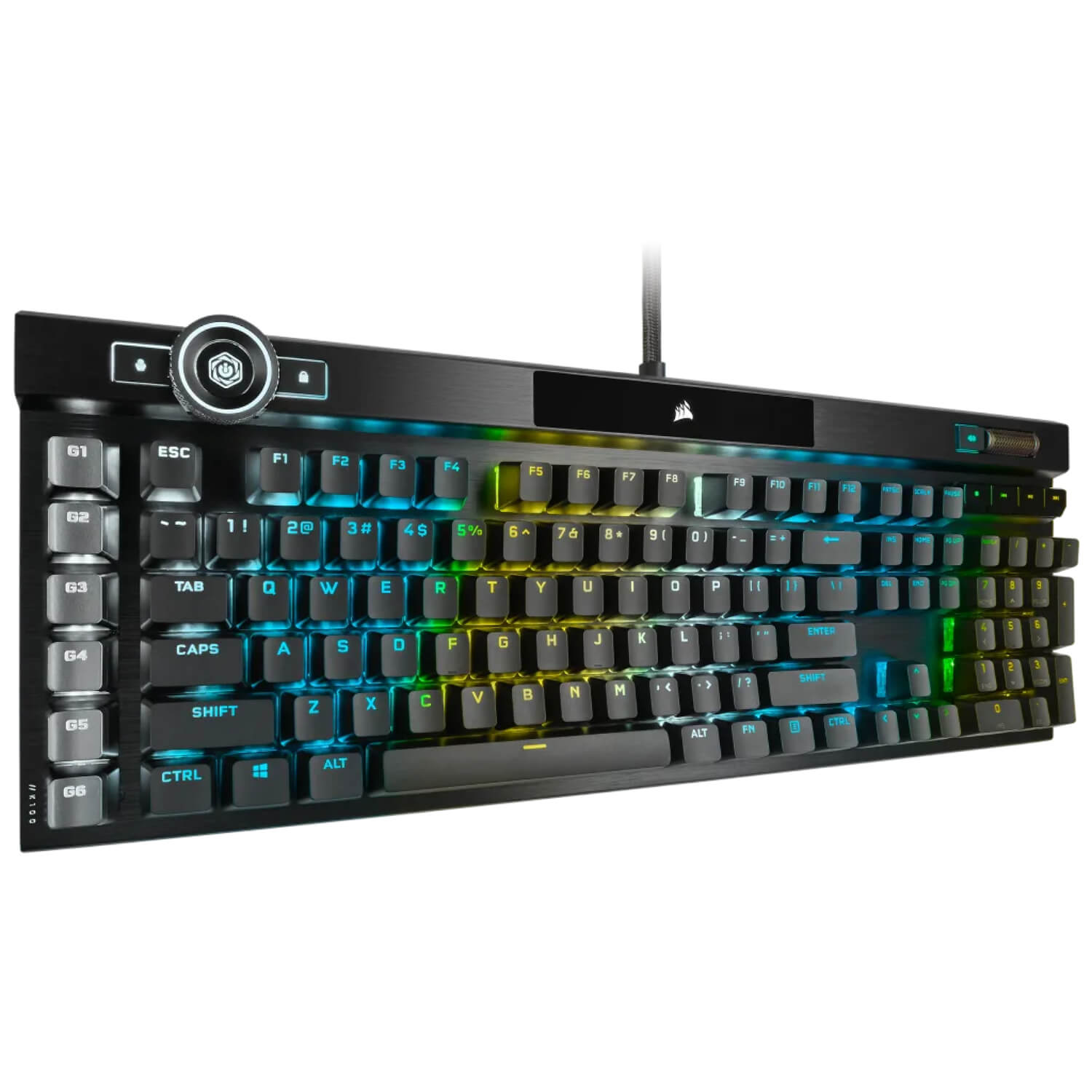 מקלדת גיימינג מכנית אנגלית בלבד Corsair K100 RGB OPX