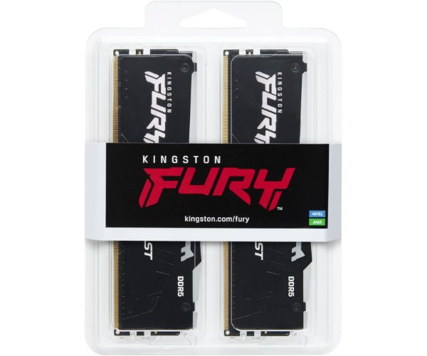 זיכרון לנייח Kingston Fury Beast RGB 32GB 2X16 DDR5 6000Mhz