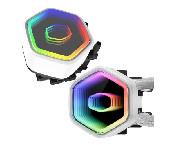 קירור נוזלי לבן CoolerMaster 360 Core II ARGB 360mm