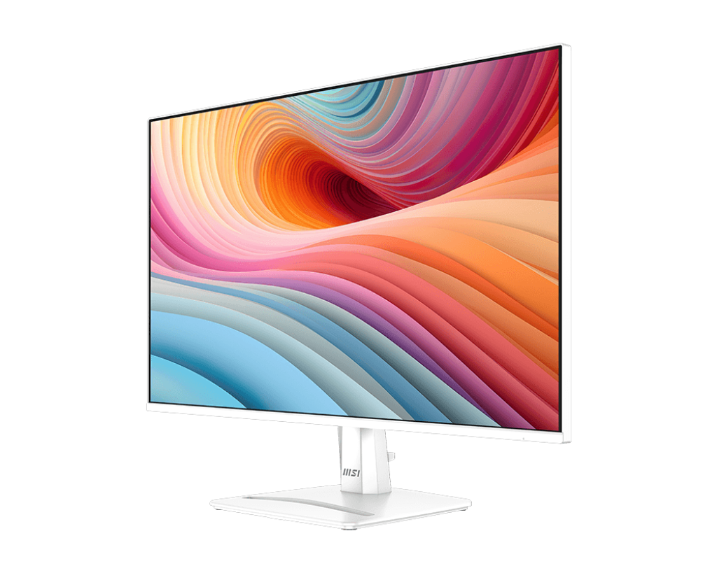 מסך לבן MSI MP275 E2 27'' IPS FHD 120Hz VGA HDMI DP SPK 3Y-OS