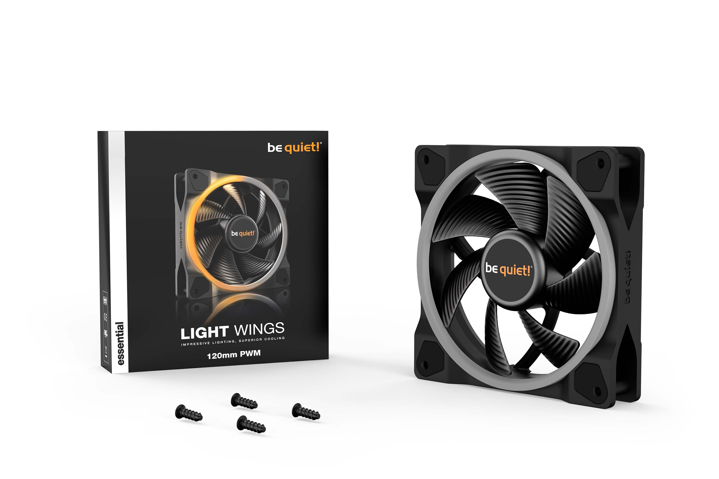 מאוורר למארז Be Quiet! Light Wings PWM 120mm High-Speed