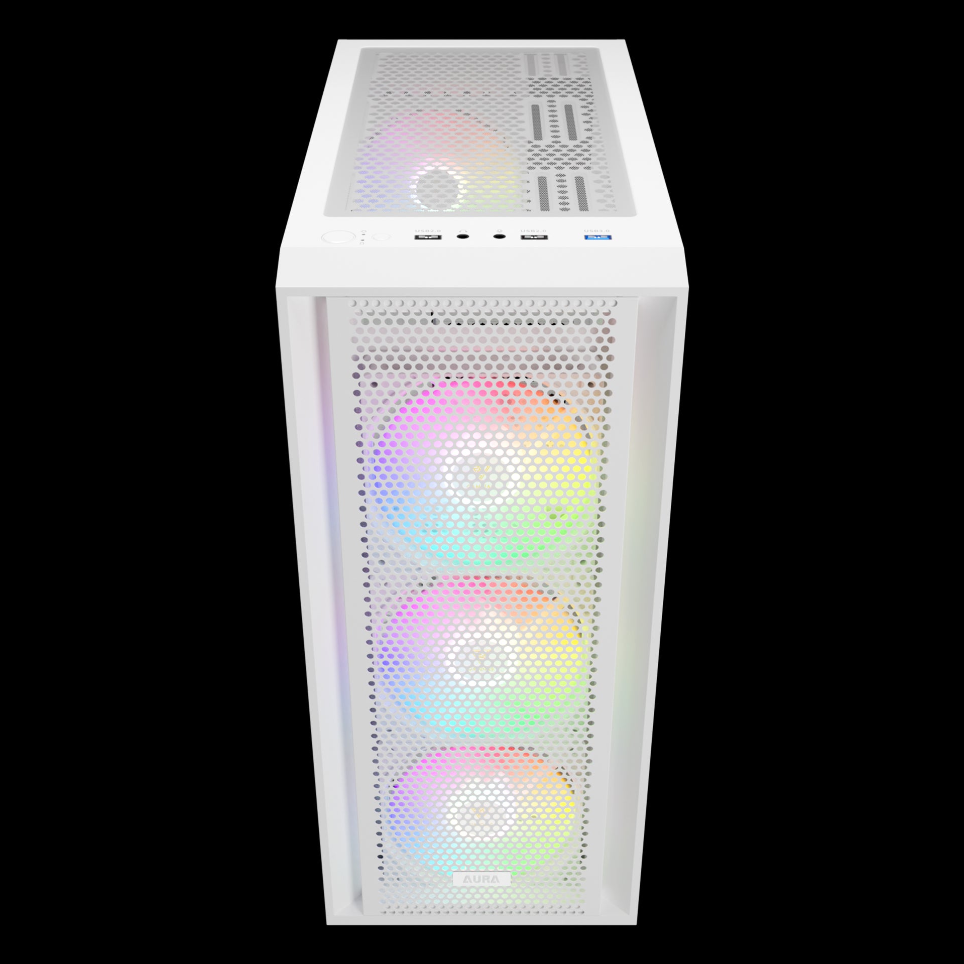מארז בצבע לבן Gamdias Aura GC2 ELITE
