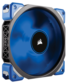 מאוורר למארז Corsair ML120 PRO Premium Magnetic Levitation PWM Blue LED 120mm