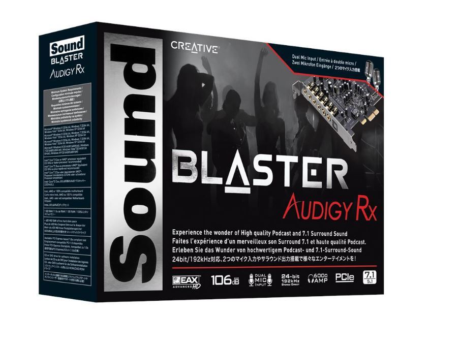 כרטיס קול פנימי Creative Sound Blaster Audigy 7.1 Rx