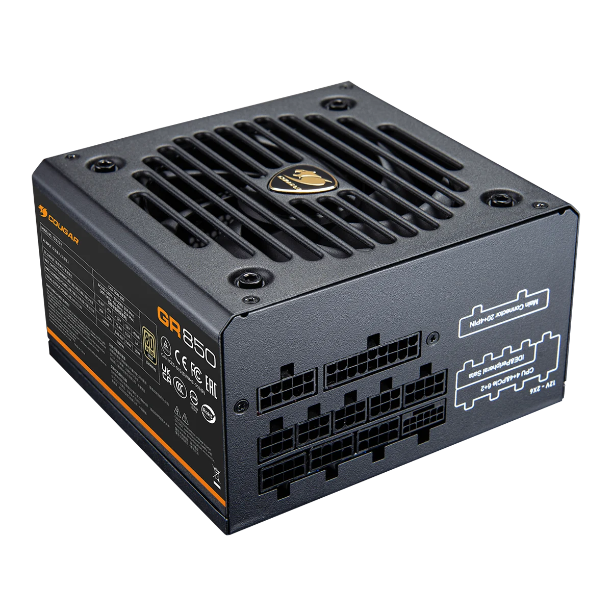 ספק כוח Cougar GR 850W Gold ATX3.1 PCIe5.1 Full Modular 12VHPWR 5Y