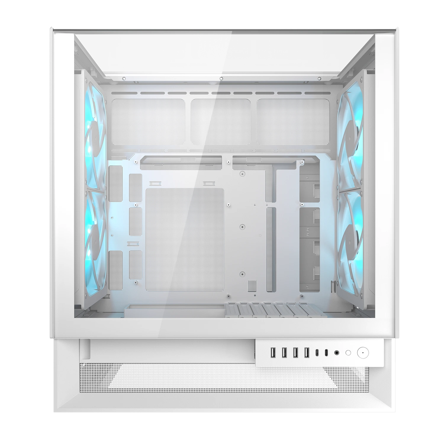 מארז לבן Cougar OMNYX Black ARGB White
