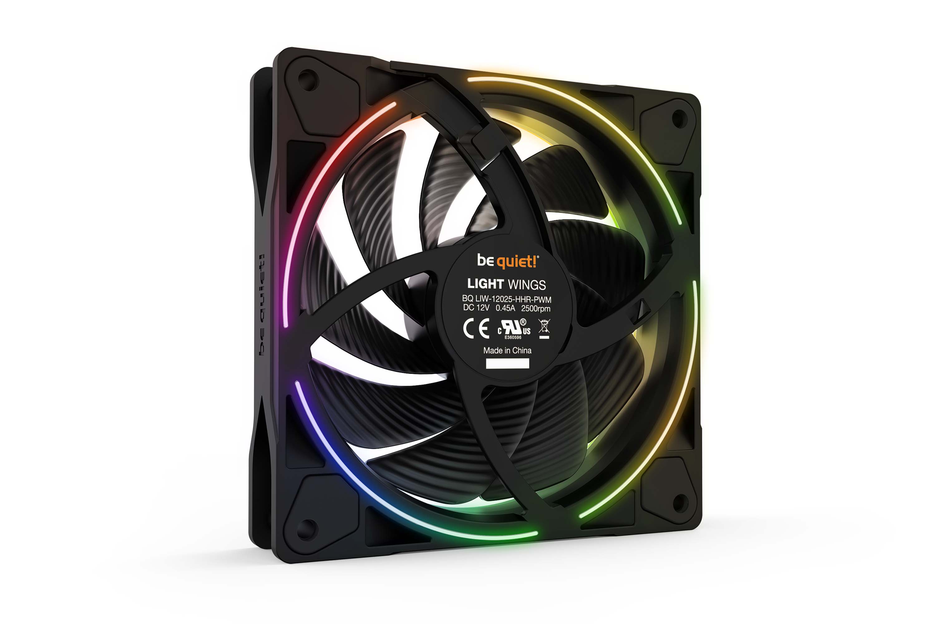 ערכת מאווררים למארז Be Quiet! Light Wings PWM High-Speed 3x Fans 120mm