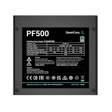ספק כוח DeepCool PF500 500W 80Plus