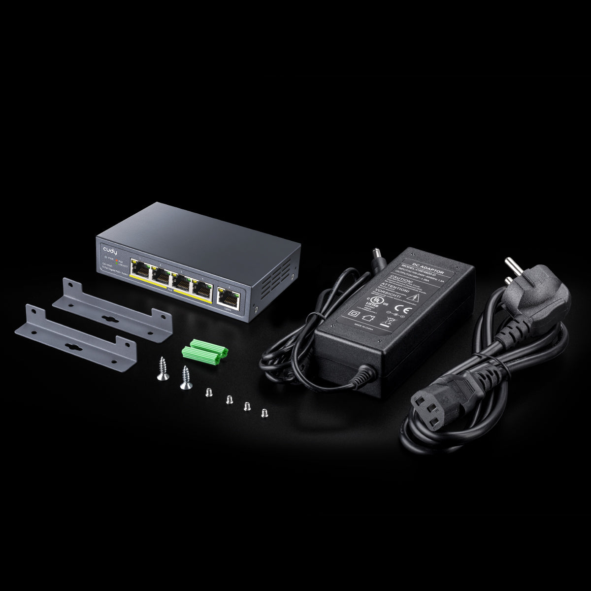 מתג Cudy 5-Port POE Gigabit 60W