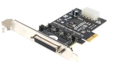 כרטיס הרחבה STLAB PCI-E Card RS232 4-Ports With Power for POS with Fan out cable (1 to 4) Low Profile Bracket