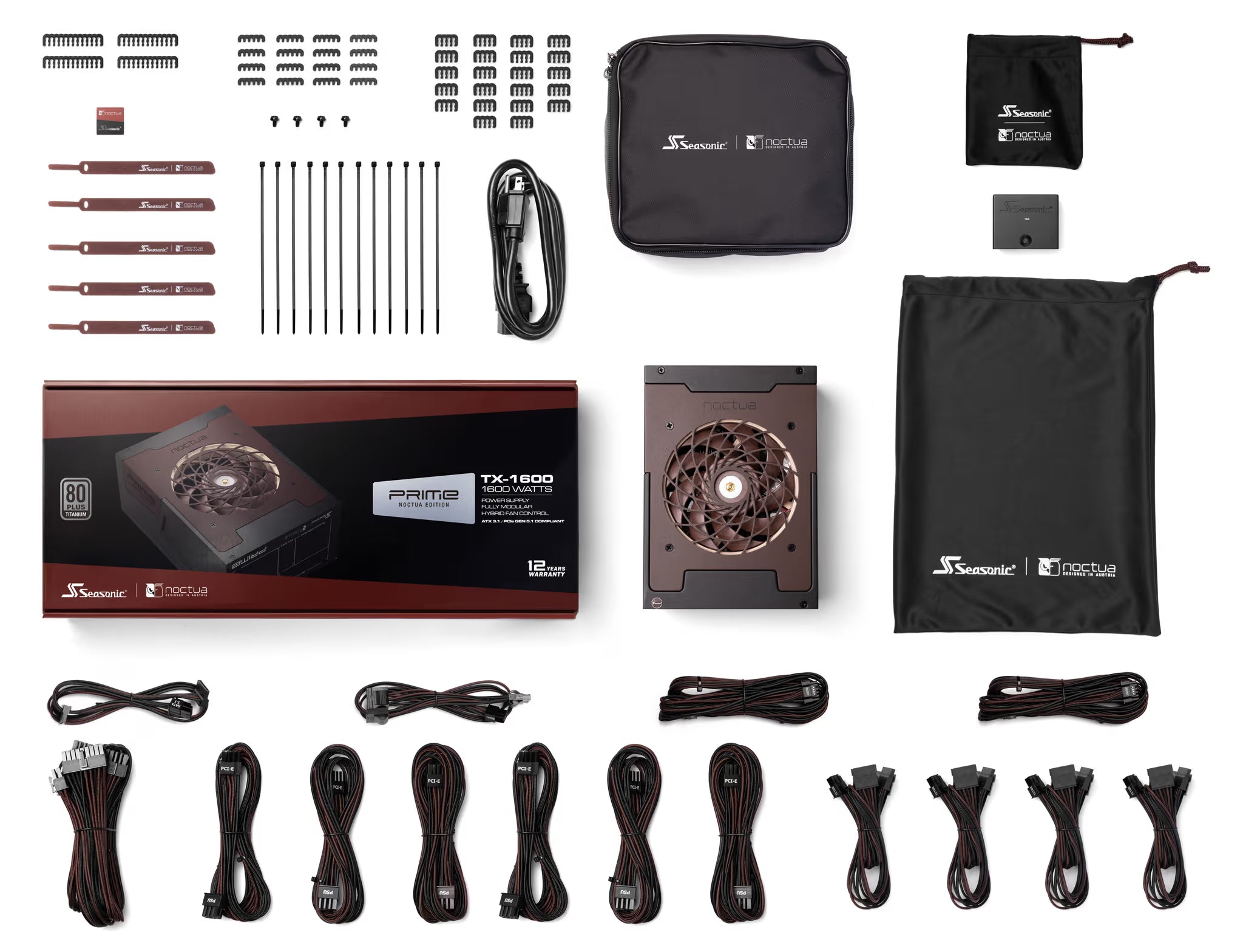 ספק כוח Noctua & Seasonic PRIME TX-1600 1600W Titanium