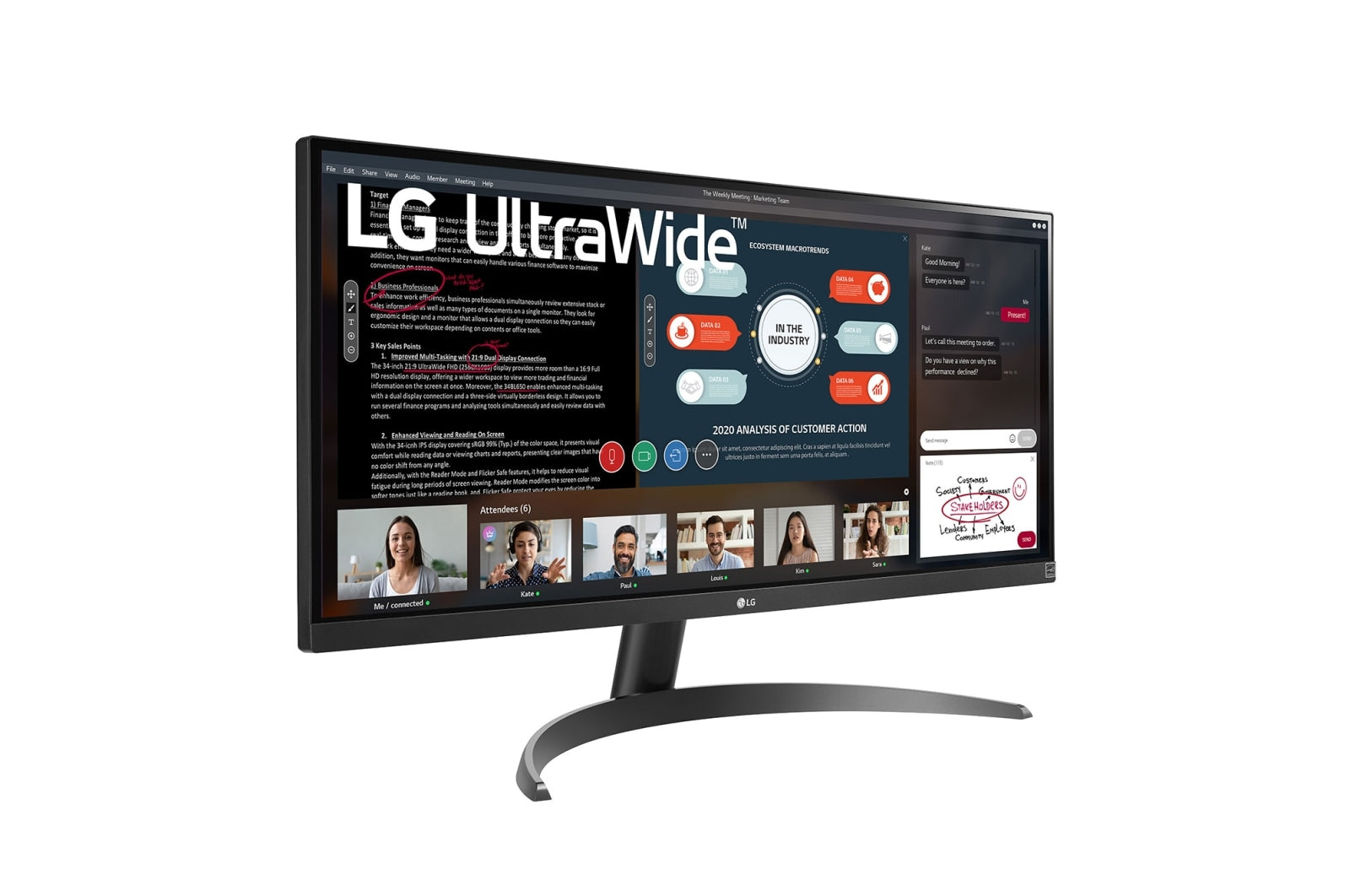 מסך LG 29WP500-B 29'' Ultrawide FHD IPS