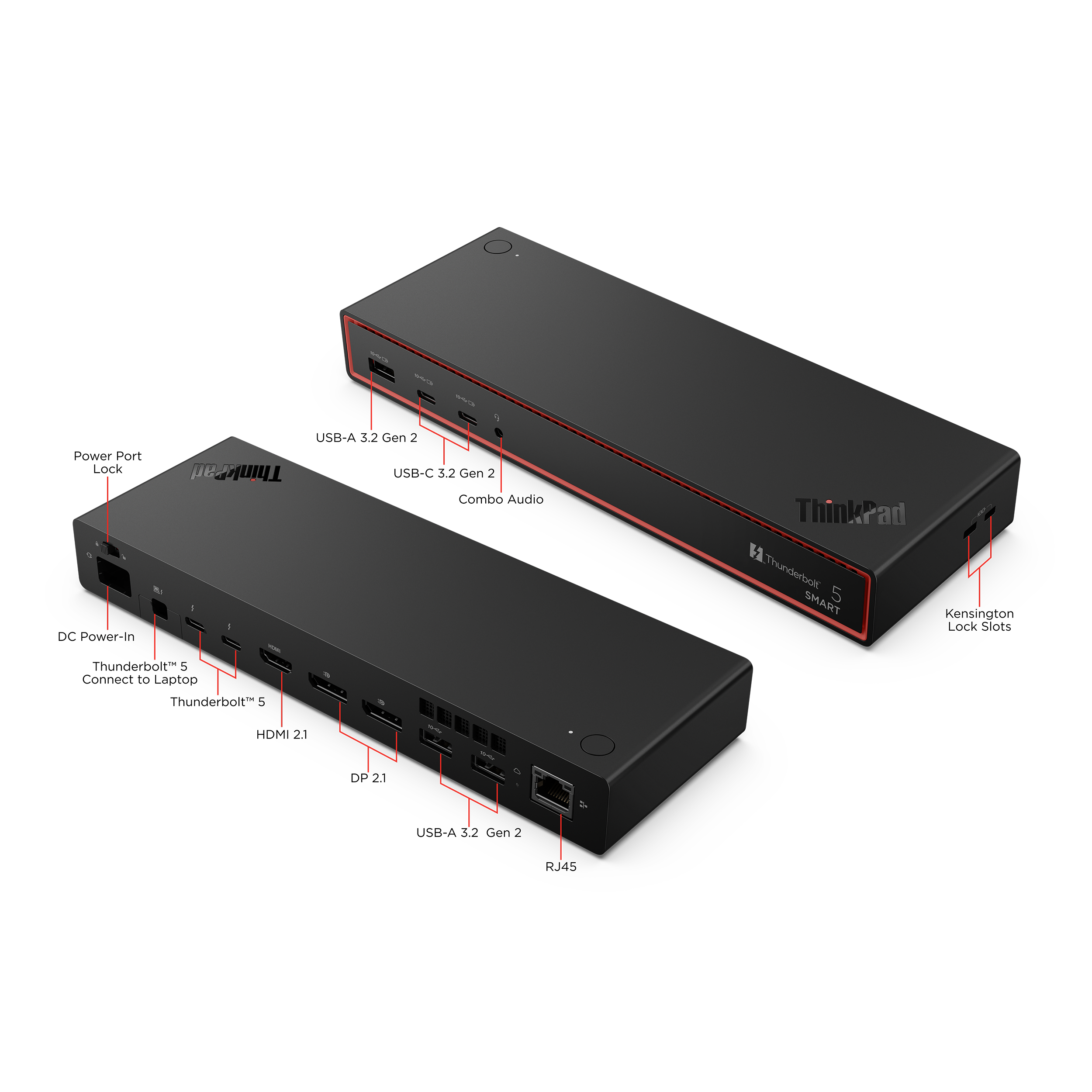 תחנת עגינה Lenovo ThinkPad Thunderbolt 5 Smart Dock 7500