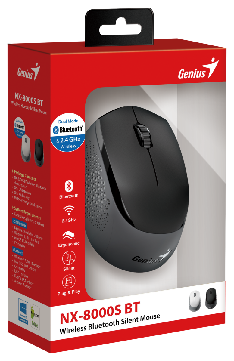 עכבר אלחוטי Genius NX-8000S BT