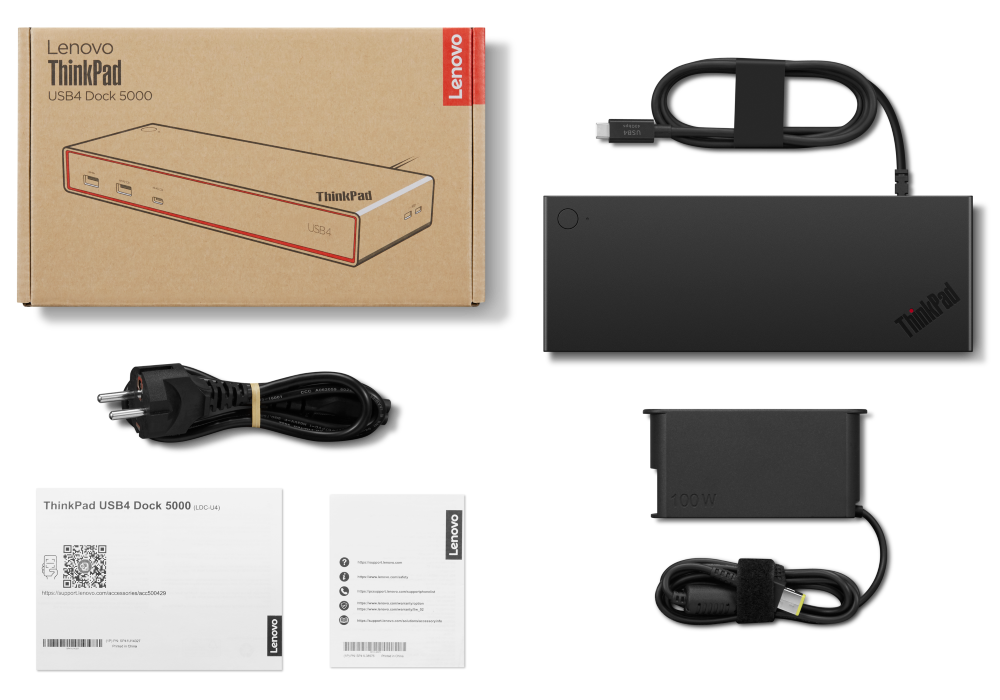 תחנת עגינה Lenovo ThinkPad USB4 Dock 5000