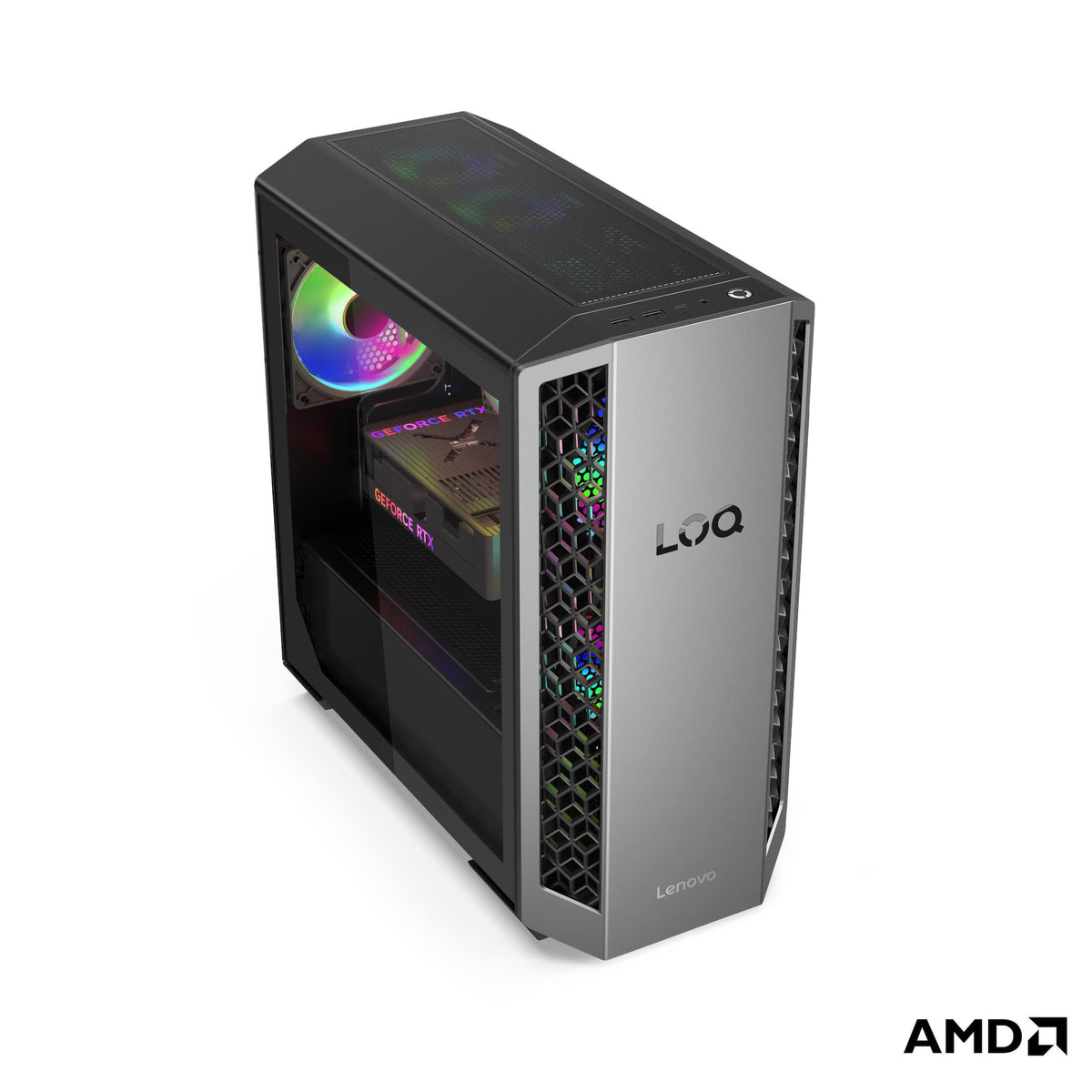 מחשב נייח גיימינג Lenovo LOQ Tower 26ADR10 Ryzen 7 8745HX/32G/1T/RTX5060 TI/3Y-OS