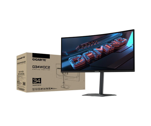 מסך גיימינג קעור Gigabyte G34WQC2 34" VA 2K WQHD 200Hz 1ms