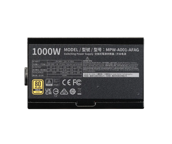 ספק כוח CoolerMaster Elite 1000W Gold Fully Modular