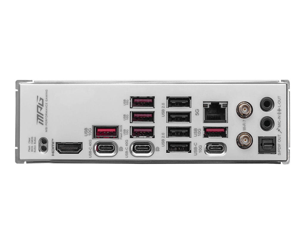 לוח אם לבן MSI MPG X870E EDGE TI WIFI