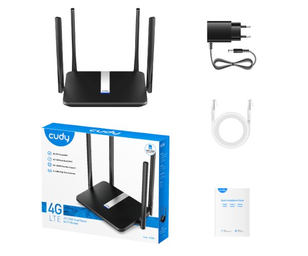 ראוטר סלולרי Cudy LT500 4G LTE AC1200